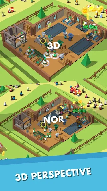 Idle Medieval Town - Tycoon [мод: много денег] Screenshot 2
