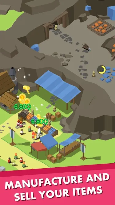 Idle Medieval Town - Tycoon [мод: много денег] Screenshot 4