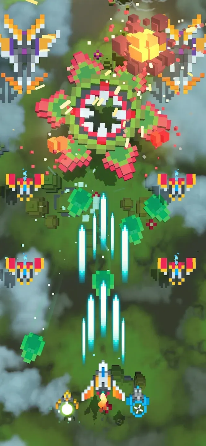 Sky Wings: Pixel Fighter 3D v3.3.8 APK Мод (Много денег) Screenshot 1 Sky Wings: Pixel Fighter 3D v3.3.8 APK Мод (Много денег) Screenshot 1