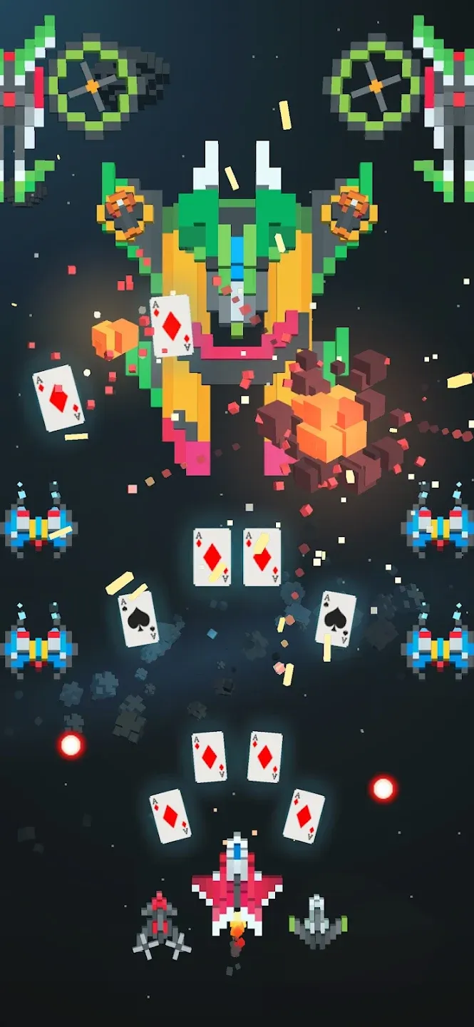Sky Wings: Pixel Fighter 3D v3.3.8 APK Мод (Много денег) Screenshot 3 Sky Wings: Pixel Fighter 3D v3.3.8 APK Мод (Много денег) Screenshot 3