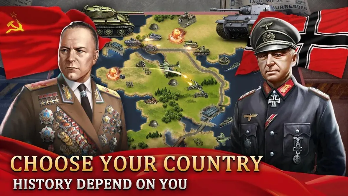 WW2: World War 2 Strategy & Tactics games [мод: много денег] Screenshot 2