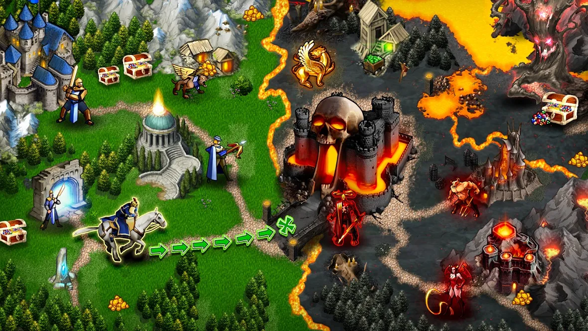 Heroes Magic World: Inferno [мод: много денег] Screenshot 2