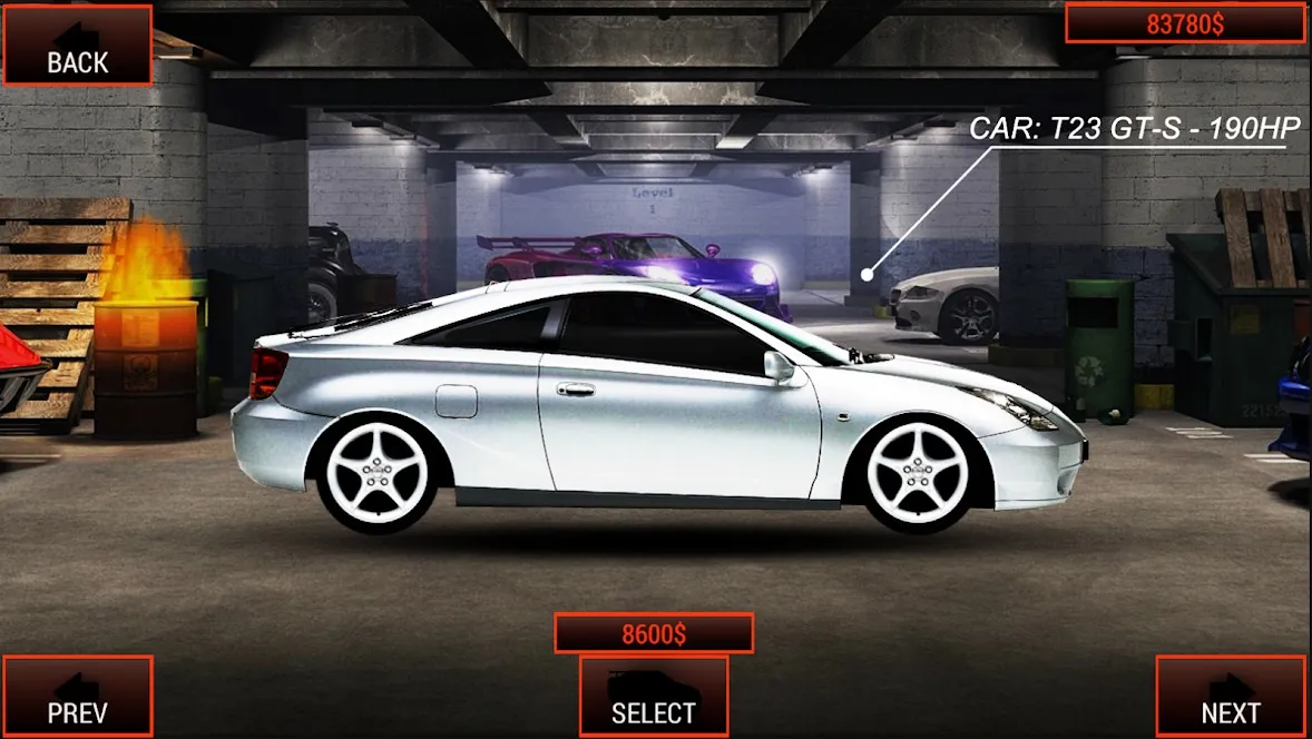 Japan Drag Racing 2D [мод: много денег] Screenshot 2