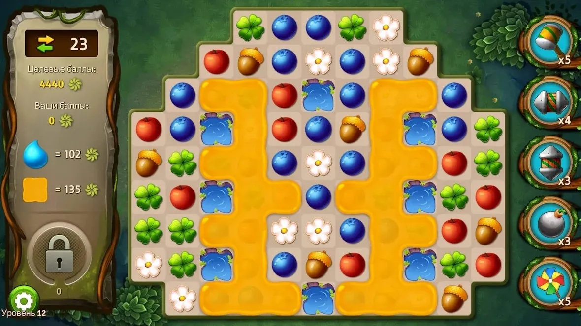 Forest Puzzle – три в ряд [мод: много денег] Screenshot 1