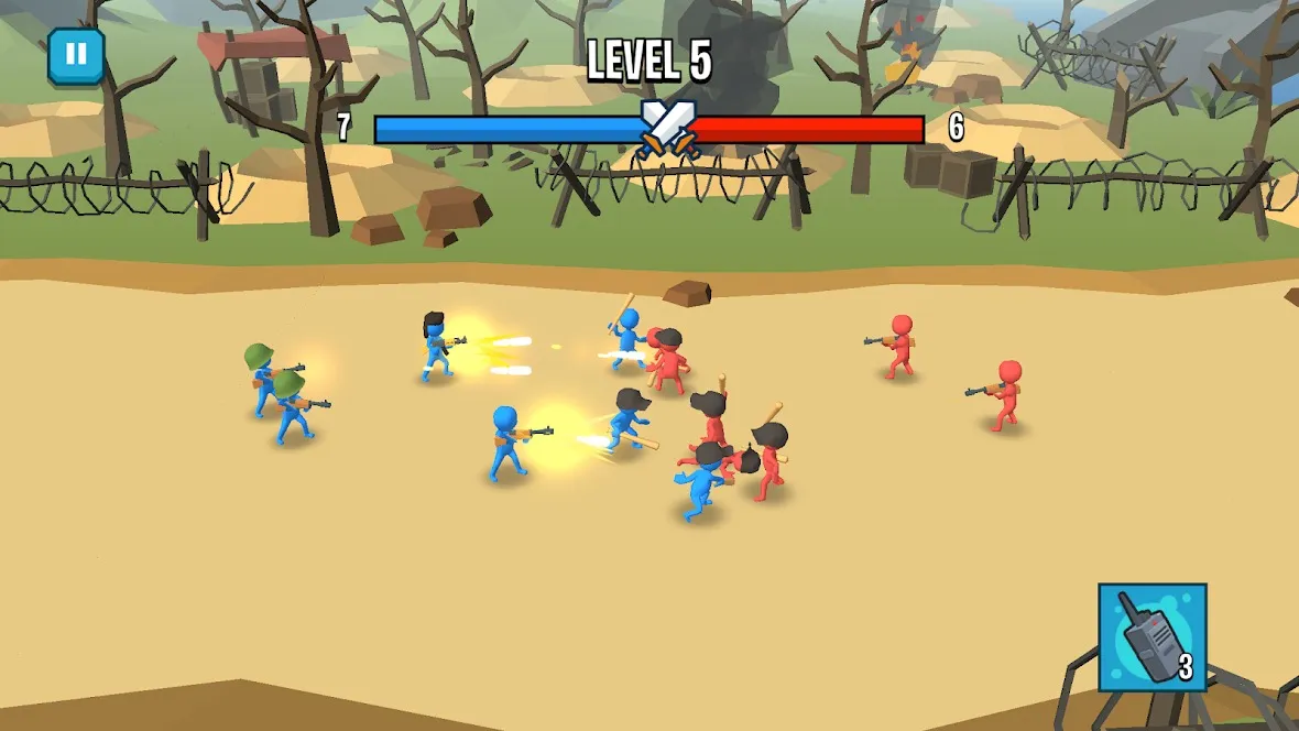 Stick Army: World War Strategy [мод: режим бога] Screenshot 1