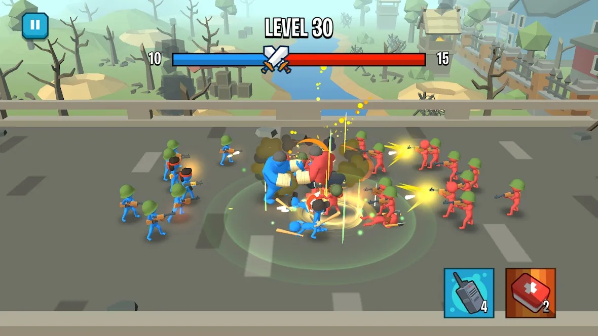 Stick Army: World War Strategy [мод: режим бога] Screenshot 2