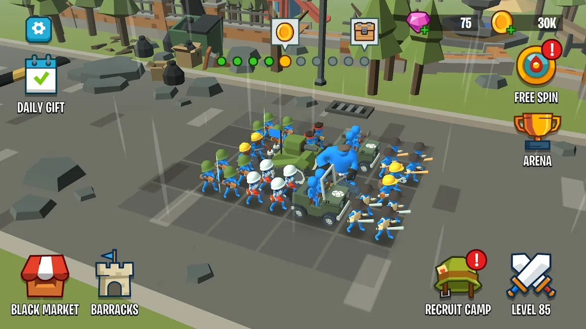 Stick Army: World War Strategy [мод: режим бога] Screenshot 4