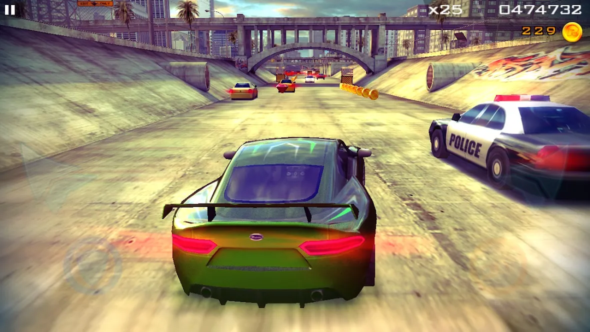 Redline Rush: Police Chase Racing [мод: много денег] Screenshot 5