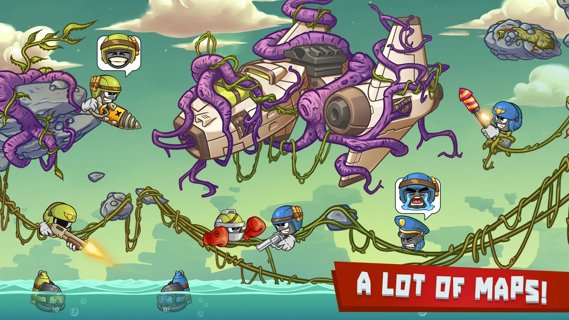 Warlings 2: Total Armageddon v4.2.1 APK Мод (Много денег) Screenshot 2 Warlings 2: Total Armageddon v4.2.1 APK Мод (Много денег) Screenshot 2