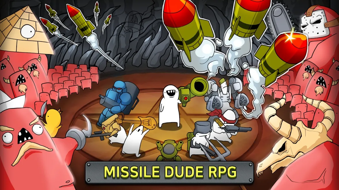 [VIP] Missile Dude RPG : idle [мод: много денег] Screenshot 1
