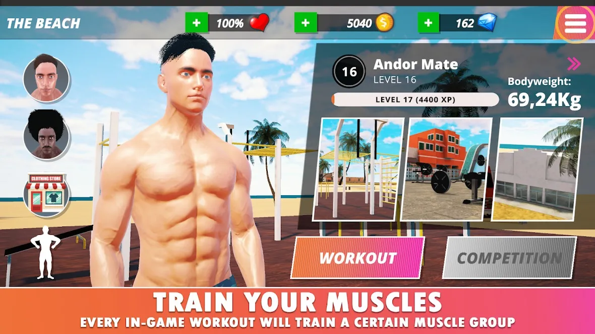 Iron Muscle IV: бодибилдинг [мод: много денег] Screenshot 1