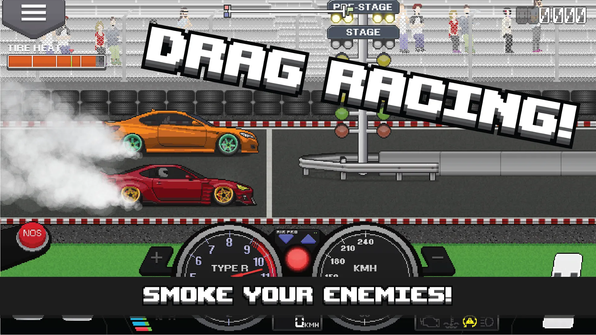 Pixel Car Racer [мод: много денег] Screenshot 1
