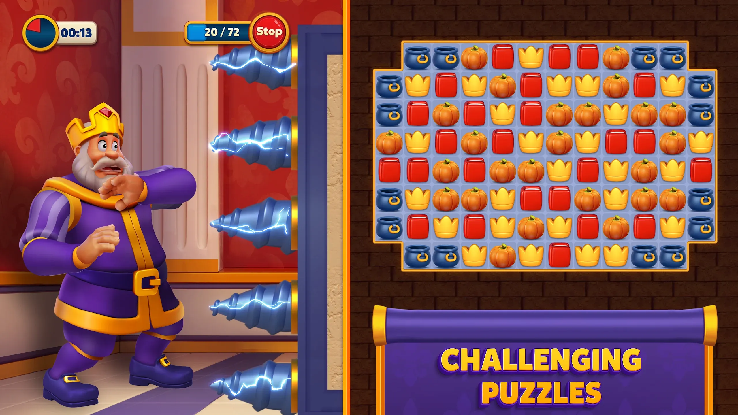 Royal Match v36263 APK Мод (Много жизней) Screenshot 2