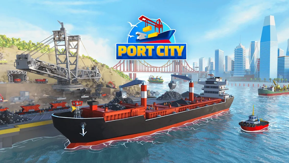 Port City: Ship Tycoon 2023 [мод: бесплатные награды] Screenshot 1