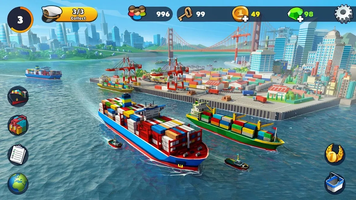 Port City: Ship Tycoon 2023 [мод: бесплатные награды] Screenshot 2