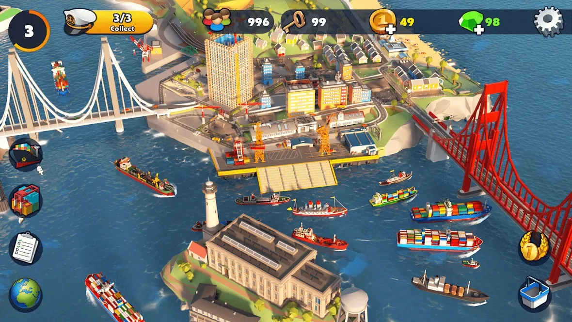 Port City: Ship Tycoon 2023 [мод: бесплатные награды] Screenshot 5