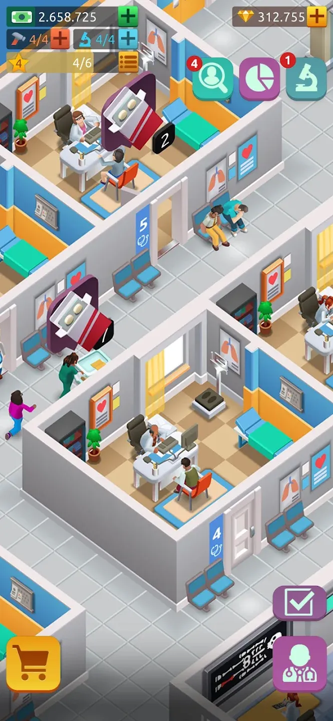 Hospital Empire Tycoon v1.4.8 APK Мод (Много денег) Screenshot 5
