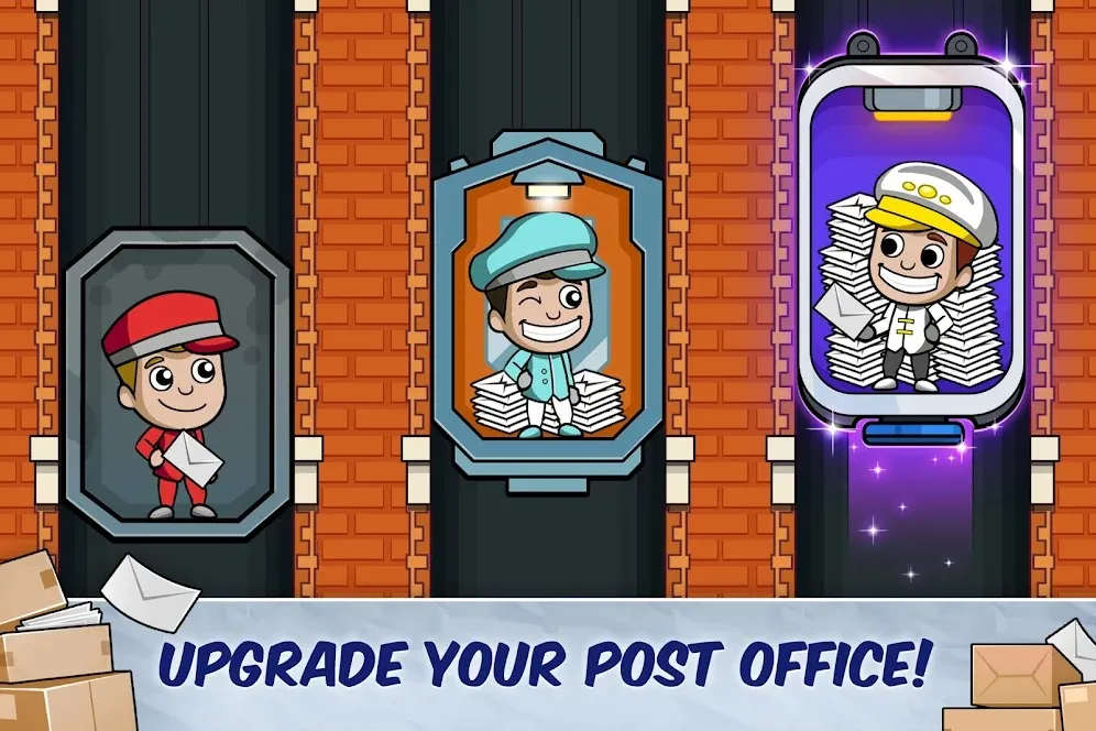 Idle Mail Tycoon [мод: много денег] Screenshot 4