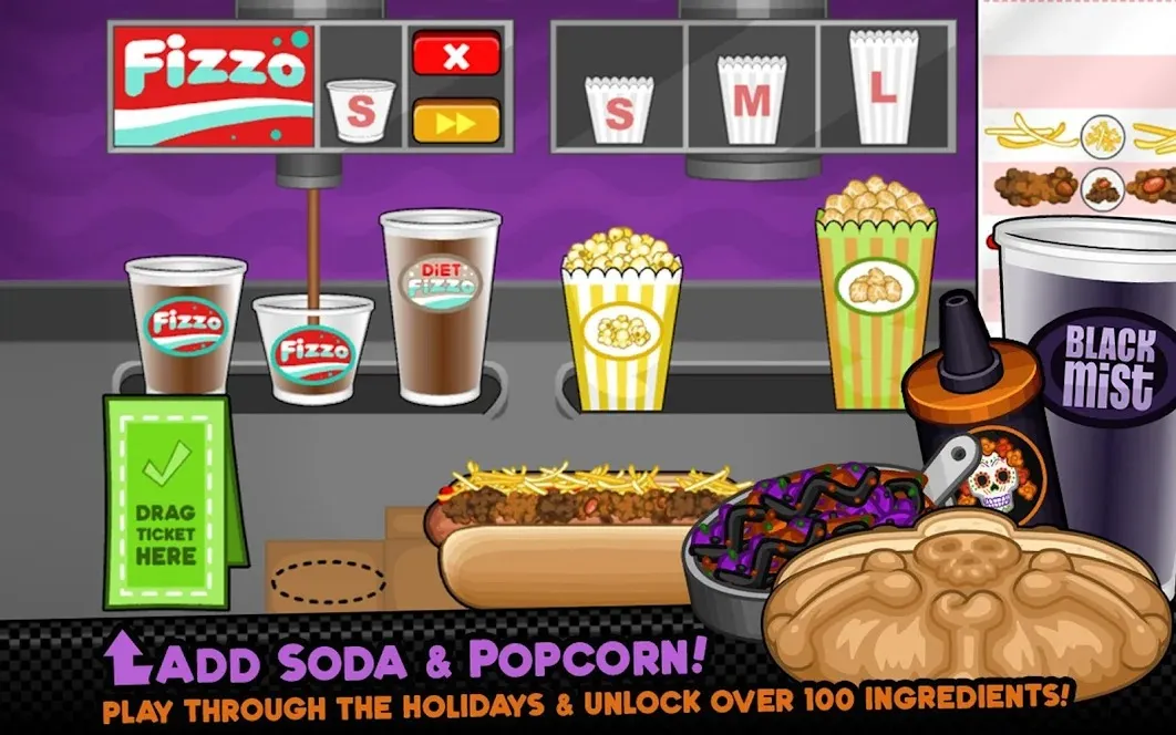 Papa's Hot Doggeria HD [мод: полная версия] Screenshot 4