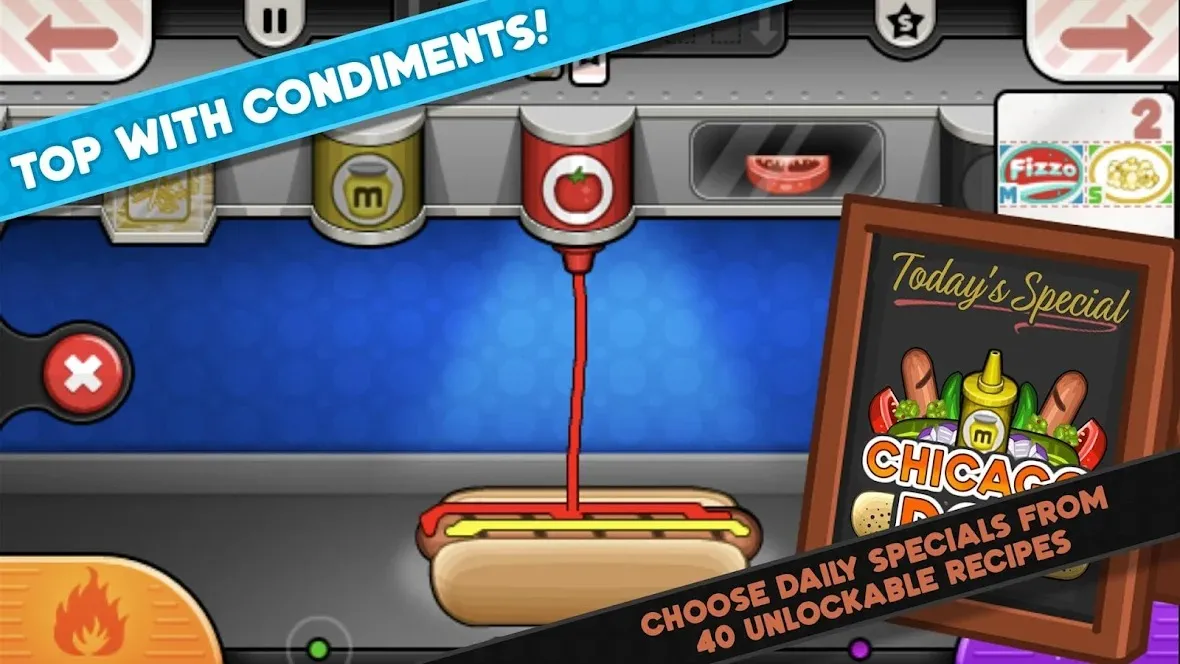 Papa's Hot Doggeria To Go! [мод: много денег] Screenshot 3