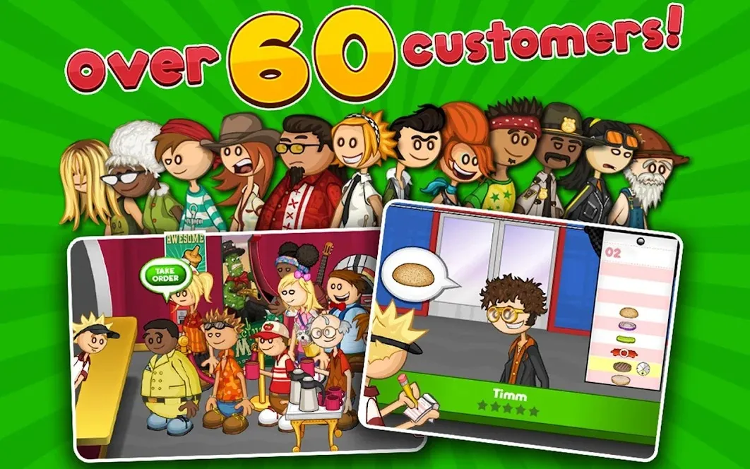 Papa's Burgeria HD [мод: полная версия] Screenshot 3