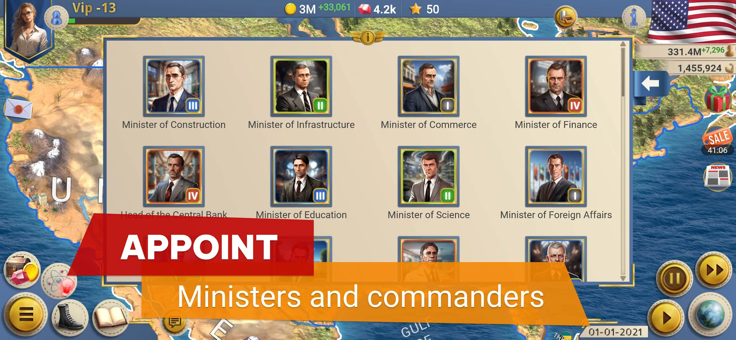 Эпоха Современности 2 – Симулятор Президента v1.0.145 APK Мод (Бесплатные покупки) Screenshot 2