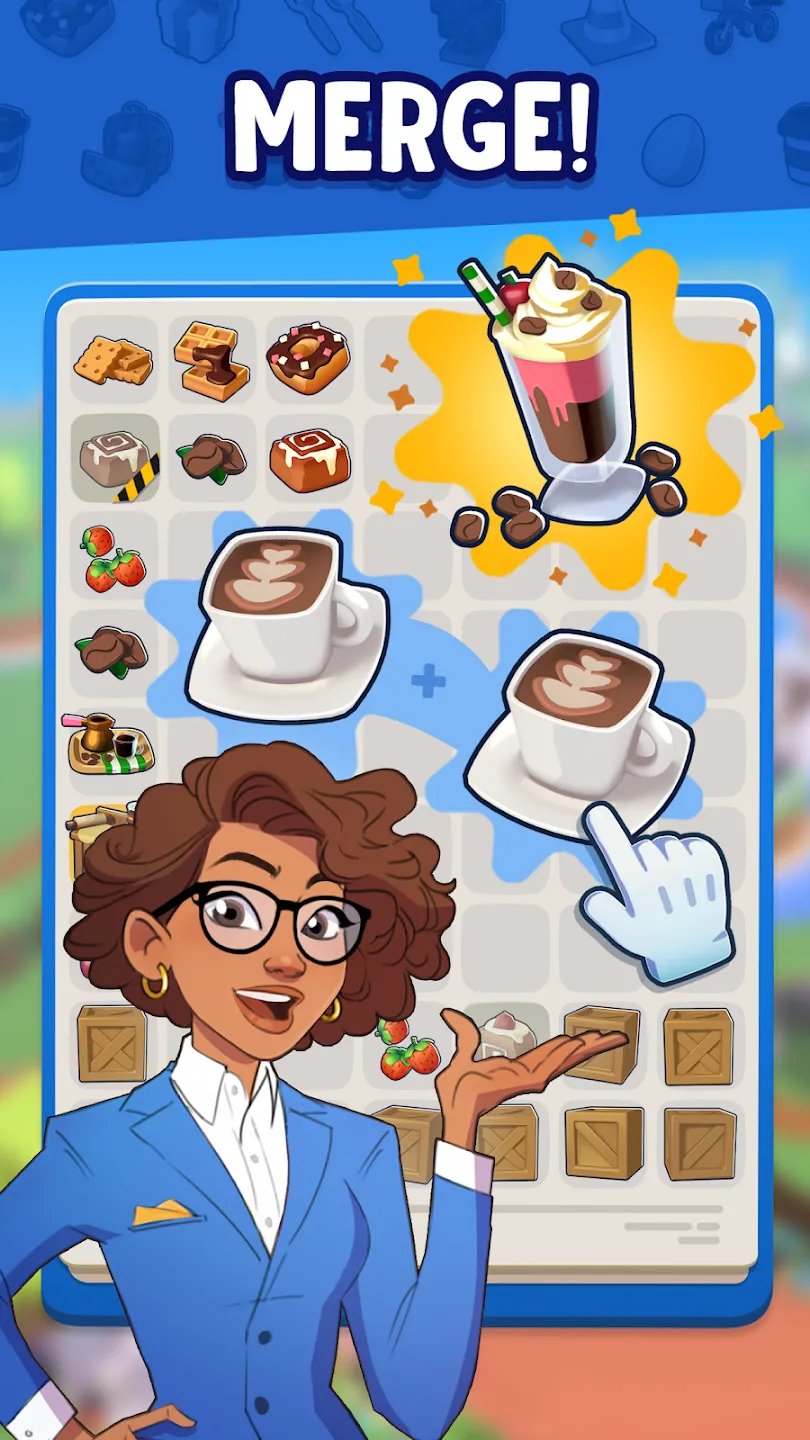 Merge Mayor - Match Puzzle v5.1.730 APK Мод (Много денег) Screenshot 1