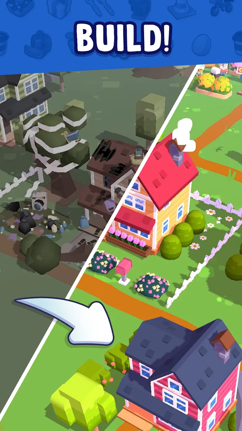 Merge Mayor - Match Puzzle v5.1.730 APK Мод (Много денег) Screenshot 2