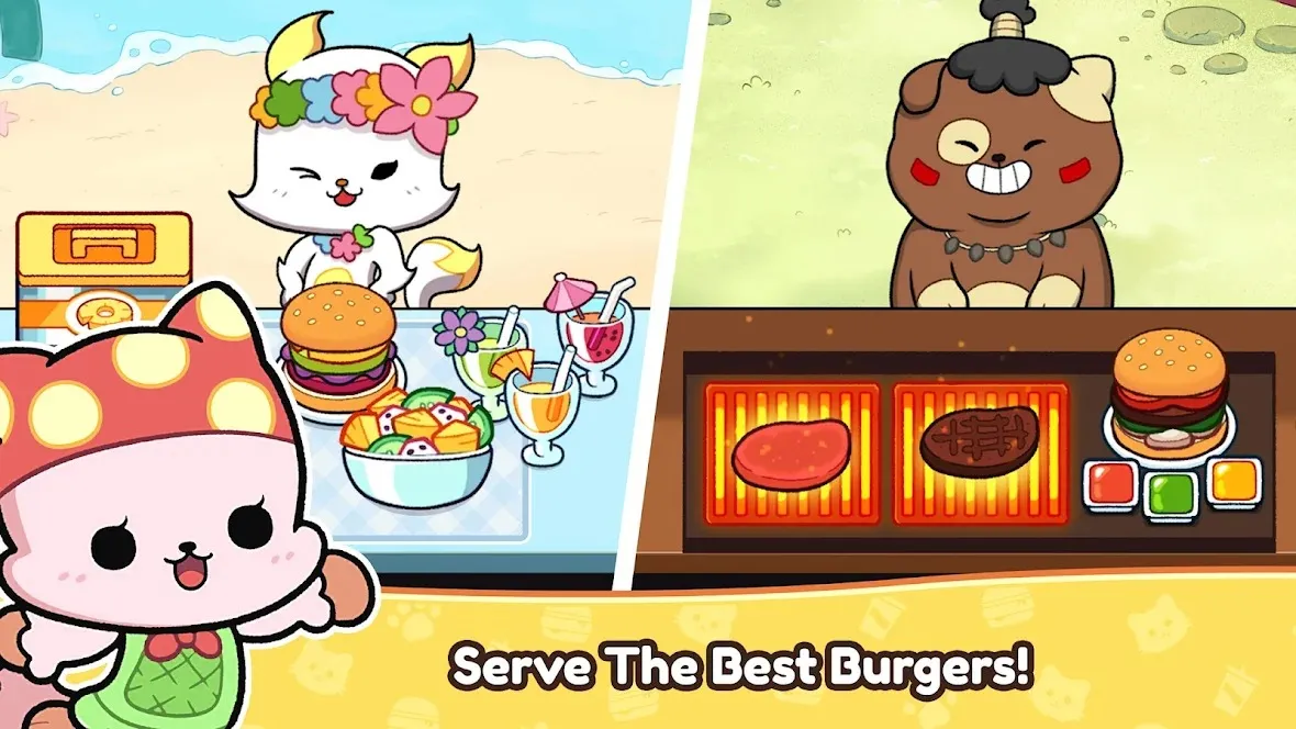 Котобургерная v0.6.8 APK Мод (Много денег) Screenshot 2