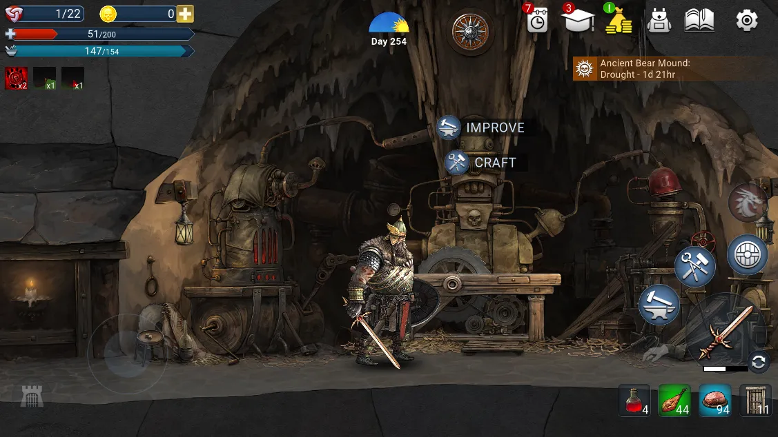 Niffelheim v1.7.78 APK Мод (Меню, Много денег, Режим бога, Premium) Screenshot 4