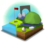 Скачать OK Golf Мод (Меню, Открыты все поля для гольфа) на Андроид
