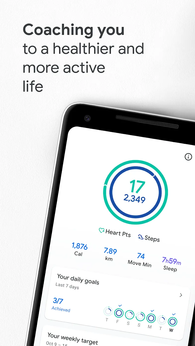 Google Fit: трекер активности Screenshot 1