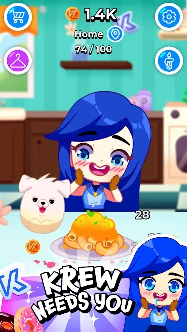 KREW EATS [мод: бесплатные покупки] Screenshot 3