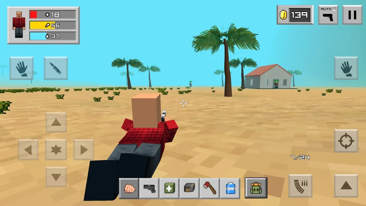 Выживание в зомби-крафте [мод: бесплатные покупки] Screenshot 5