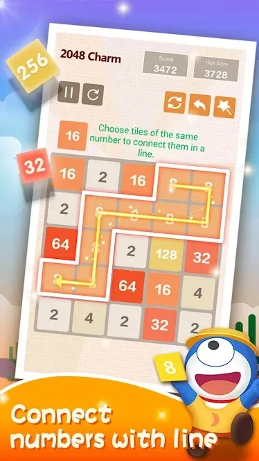 2048 Очарование: головоломка [мод: много денег] Screenshot 3