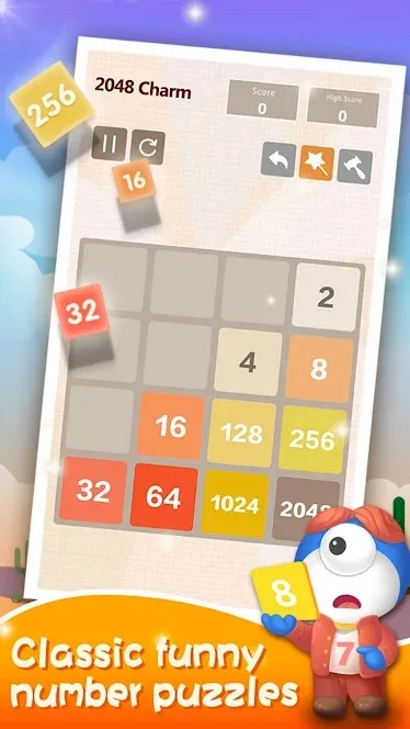 2048 Очарование: головоломка [мод: много денег] Screenshot 4