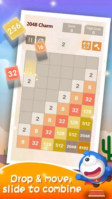 2048 Очарование: головоломка [мод: много денег] Screenshot 5