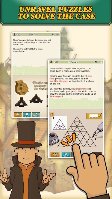 Layton: Curious Village in HD [мод: полная версия] Screenshot 3