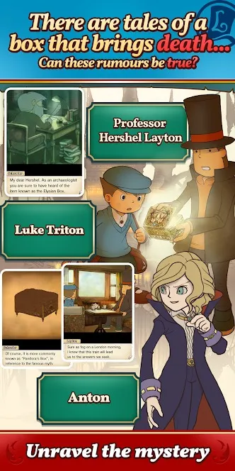 Layton: Pandora's Box in HD [мод: полная версия] Screenshot 2