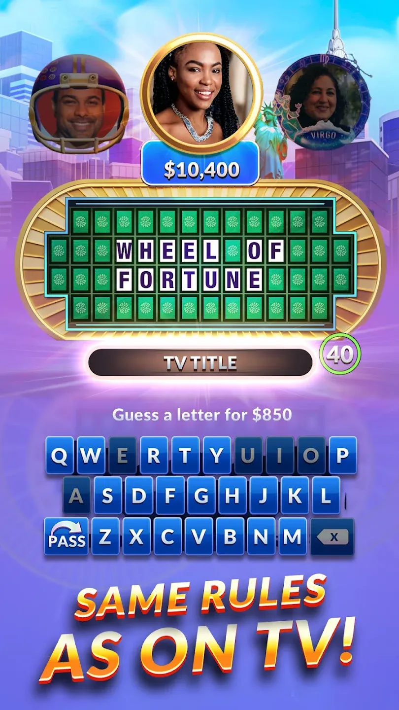 Wheel of Fortune: TV Game v4.8.3 APK Мод (Меню, Лёгкая победа) Screenshot 2
