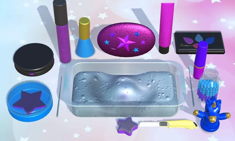 DIY Makeup Slime Maker! [мод: много денег] Screenshot 4