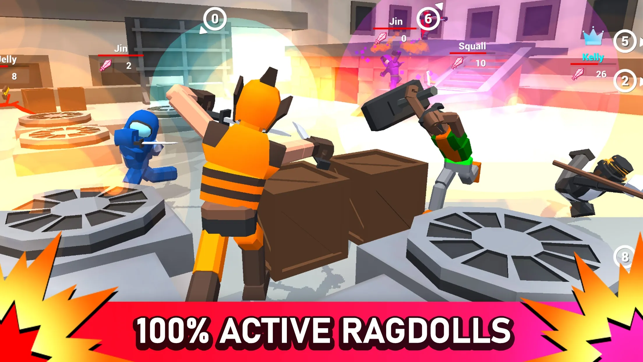 Smashgrounds.io: Ragdoll Arena [мод: много денег] Screenshot 1