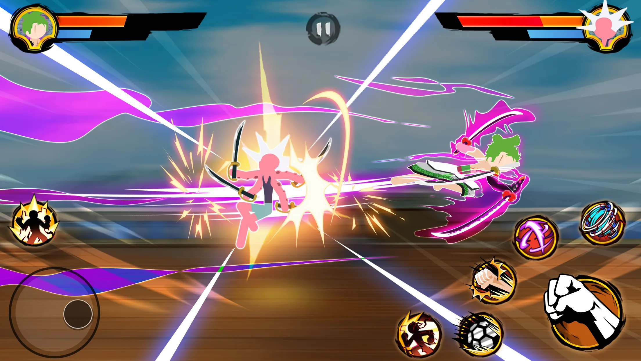 Stick Pirates Fight v6.6 APK Мод (Много денег) Screenshot 3 Stick Pirates Fight v6.6 APK Мод (Много денег) Screenshot 3