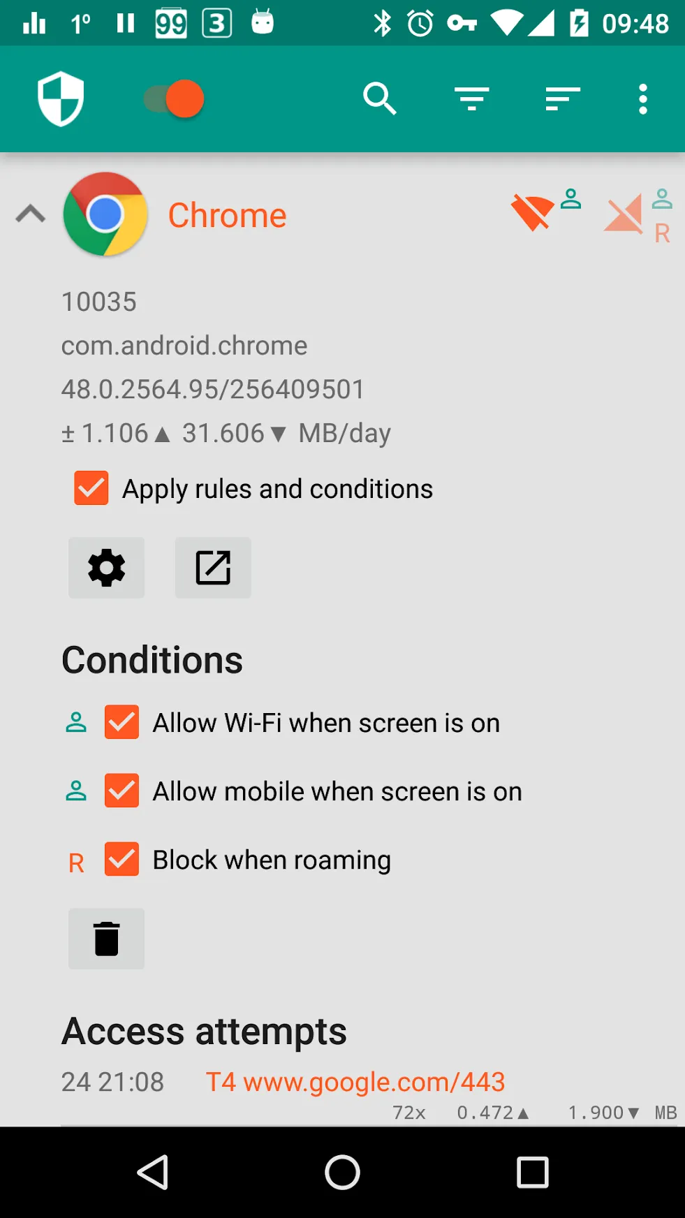 NetGuard - no-root firewall Pro [мод: всё открыто] Screenshot 2