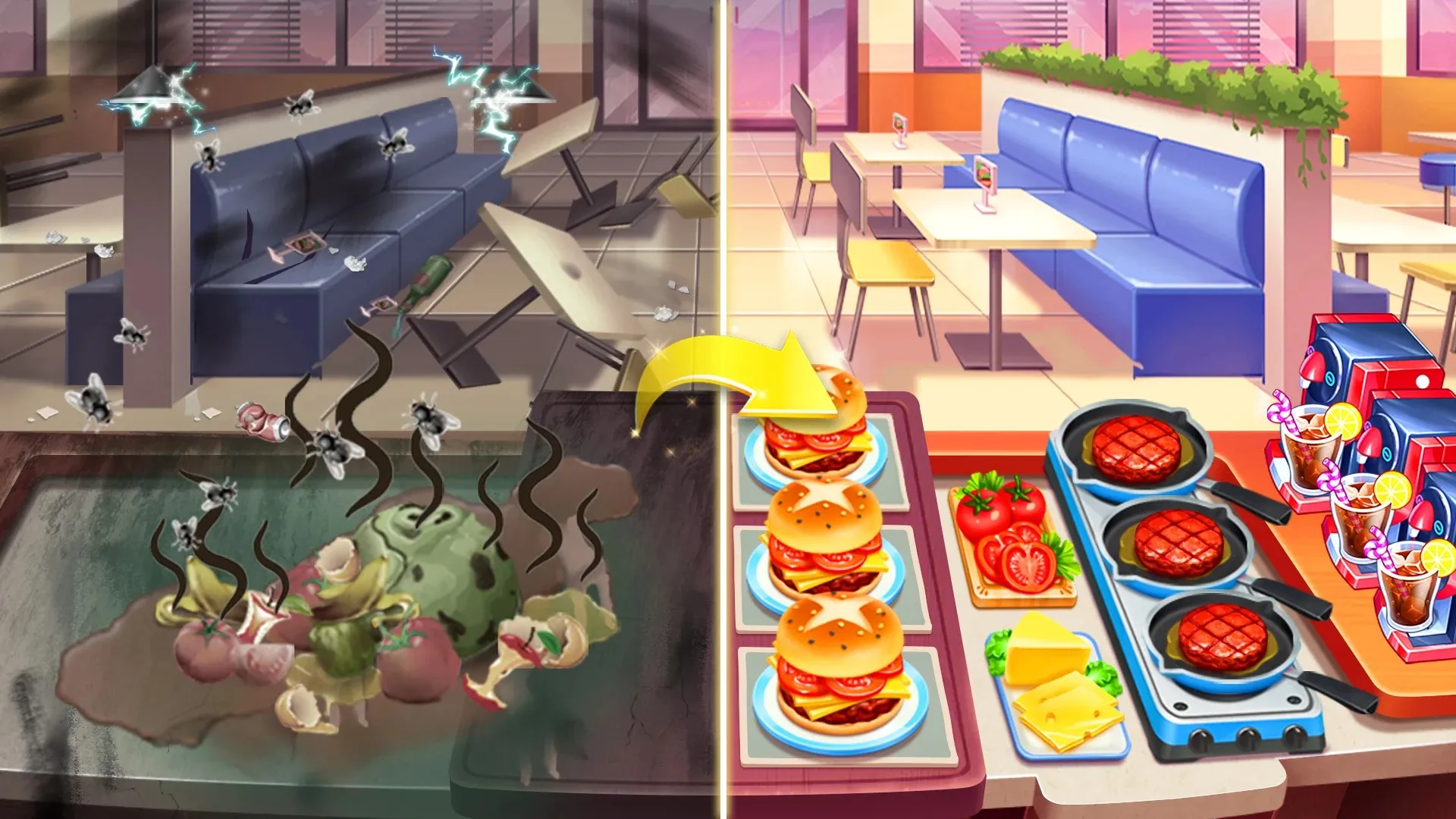 Crazy Kitchen: Cooking Game [мод: много денег] Screenshot 5