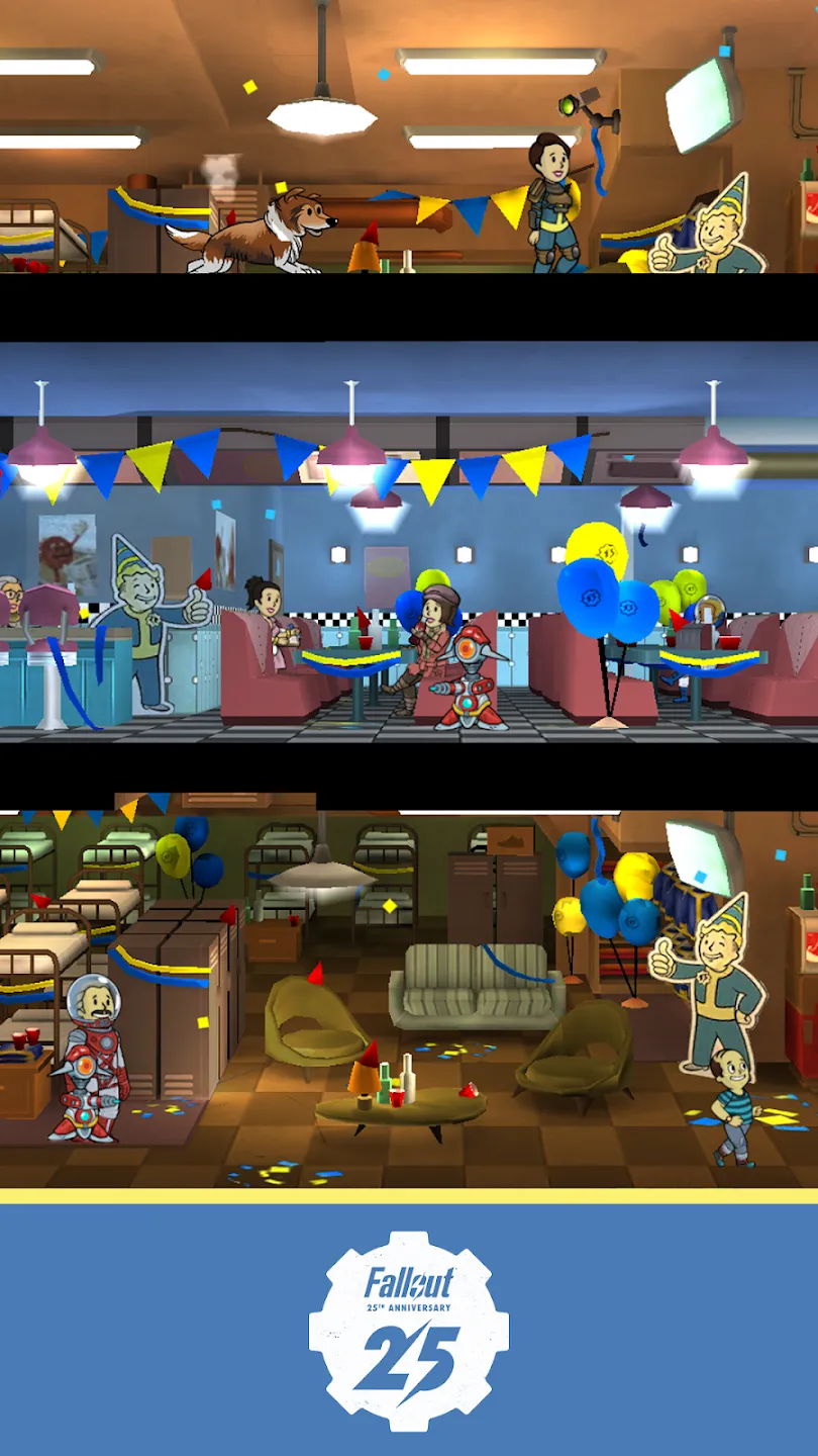 Fallout Shelter v2.3.2 APK Мод (Меню, Много денег, Скорость игры) Screenshot 1