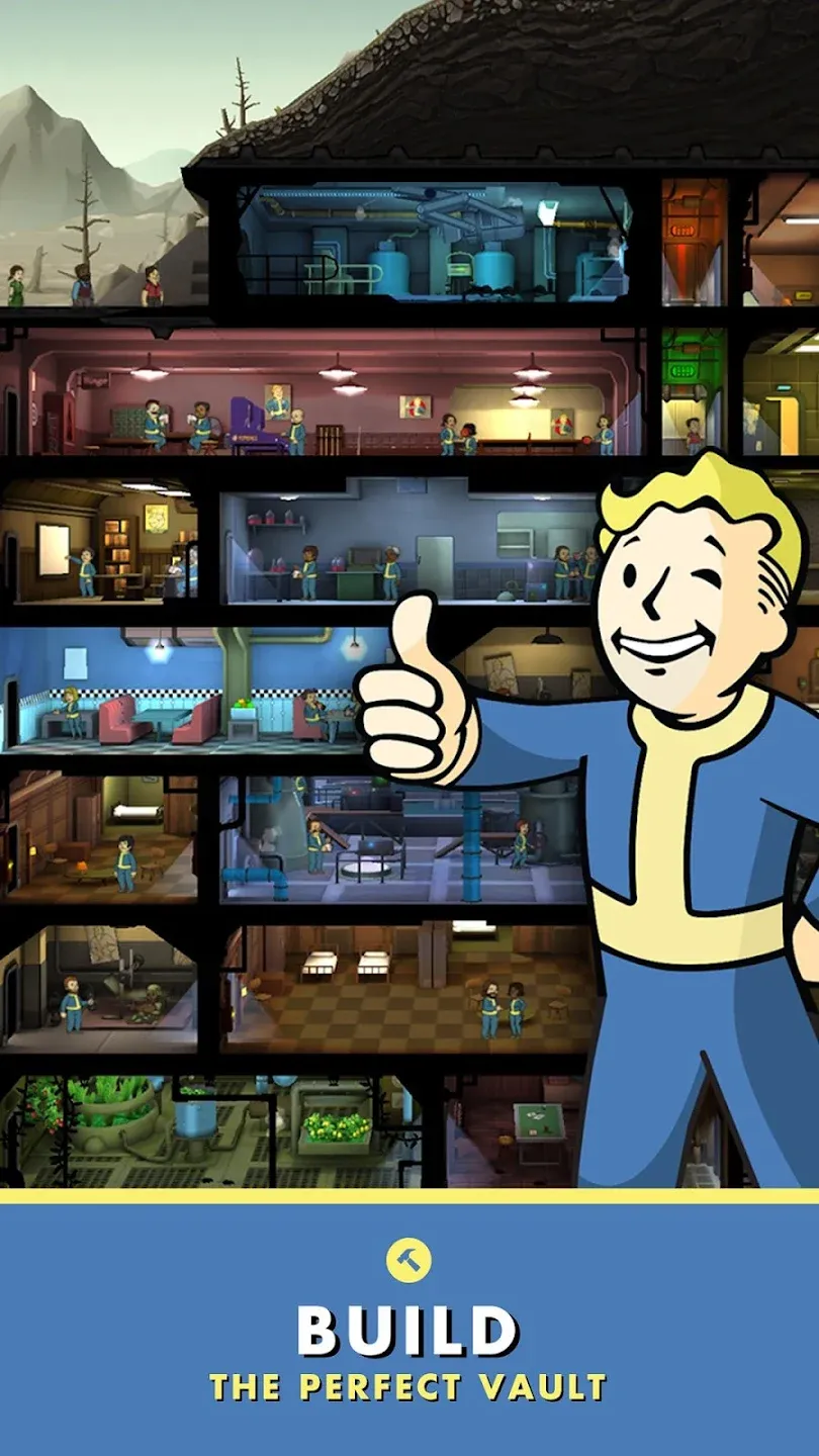 Fallout Shelter v2.3.2 APK Мод (Меню, Много денег, Скорость игры) Screenshot 4