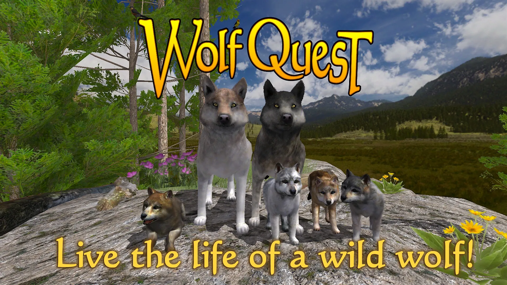 WolfQuest [мод: всё открыто] Screenshot 1