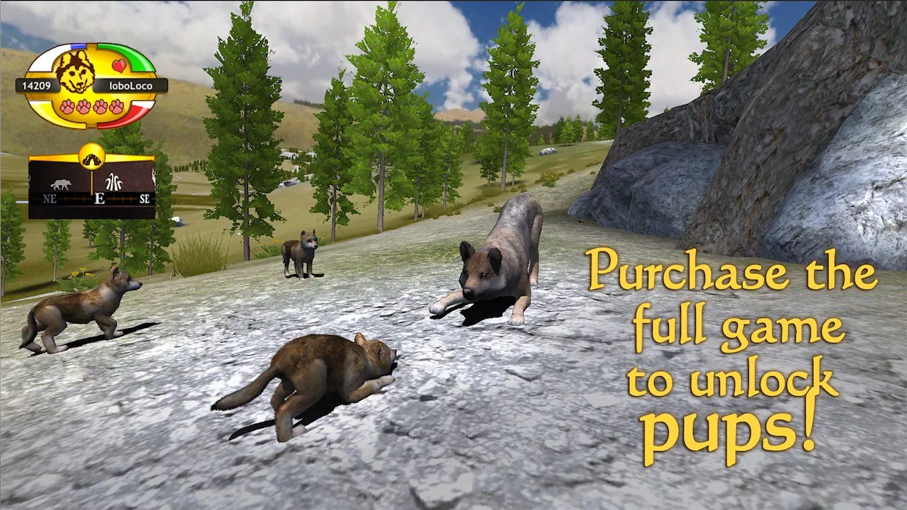 WolfQuest [мод: всё открыто] Screenshot 4