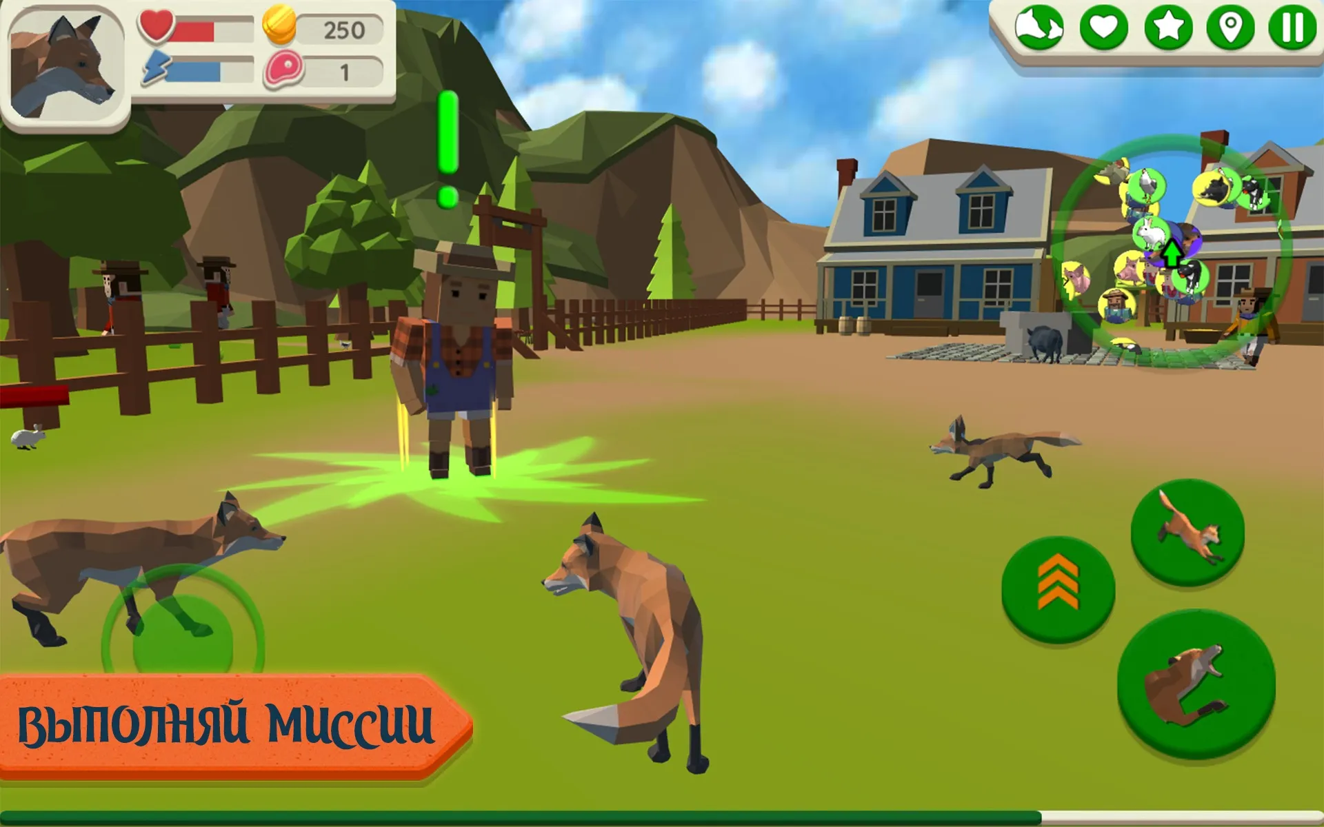 Fox Family - Animal Simulator [мод: много денег] Screenshot 3